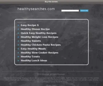 Healthysearches.com(Healthysearches) Screenshot