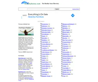Healthysense.com(Healthy Sense) Screenshot