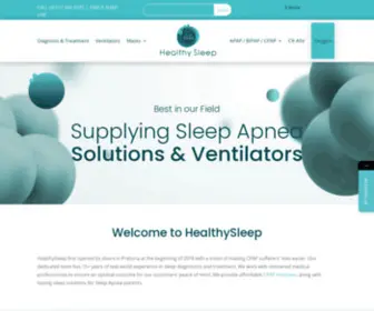 Healthysleep.co.za(Sleep Apnea Services in Pretoria) Screenshot