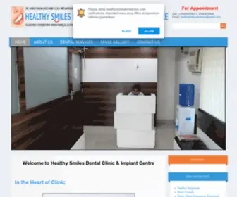 Healthysmilesdentalclinic.com(Shruti Kalra's Healthy Smiles Dental Clinic) Screenshot
