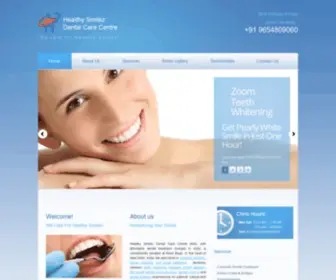 Healthysmilez.com(We care for Healthy Smiles) Screenshot