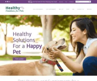 Healthysolutionsforpets.com(Pet Vitamins and Supplements) Screenshot