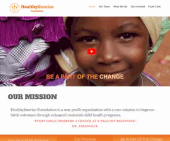 Healthysunrise.org(HealthySunrise Foundation) Screenshot