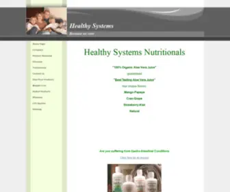 Healthysystems.com(The most potent and powerful Hemp products on the planet) Screenshot