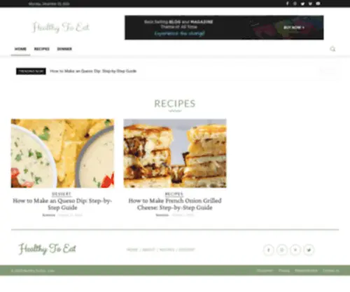 Healthytoeat.com(Something Healthy to Eat) Screenshot