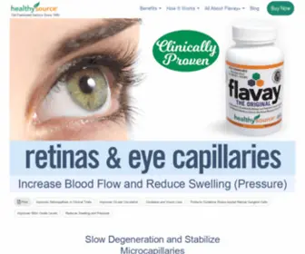 Healthyvision.com(Increase Blood Flow in Eyes and Reduce Swelling (Pressure)) Screenshot