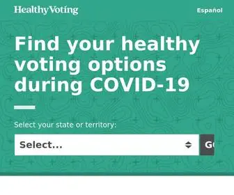 Healthyvoting.org(Healthy Voting) Screenshot