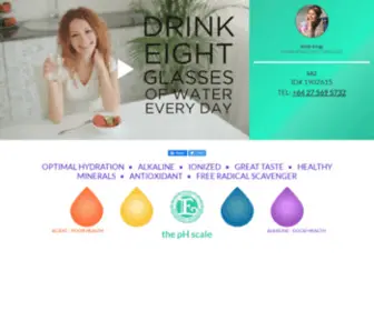 Healthywater.co.nz(Drinking plenty of water on a daily basis) Screenshot