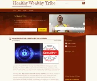 Healthywealthytribe.com(We inspire people to lead extraordinary lives) Screenshot