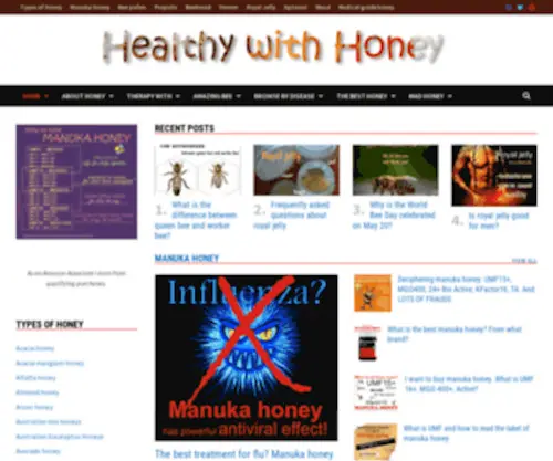 Healthywithhoney.com(Healthy with Honey) Screenshot