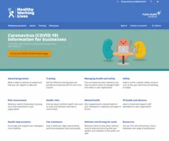 Healthyworkinglives.com(Healthy Working Lives) Screenshot