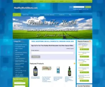 Healthyworldaffiliates.com(Health Products) Screenshot