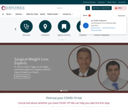 Healthyyoufl.com(Florida Surgical Weight Loss Centers) Screenshot
