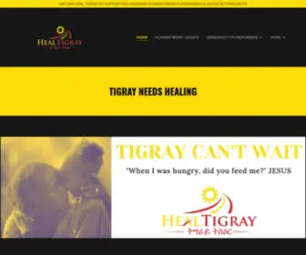 Healtigray.com(Heal Tigray) Screenshot