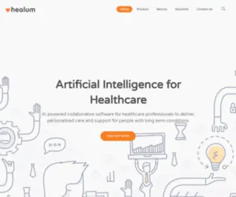 Healum.com(Artificial Intelligence for Healthcare) Screenshot