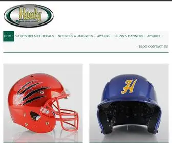 Healyawards.com(Football Helmet Decals) Screenshot