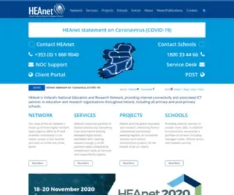 Heanet.ie(Ireland's National Research & Education Network) Screenshot