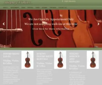 Heaney-Violins.com(Bay Area Violin Cello Viola Sales Rental Repair Strings Cases) Screenshot