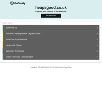 Heapsgood.co.uk(Heaps Good) Screenshot