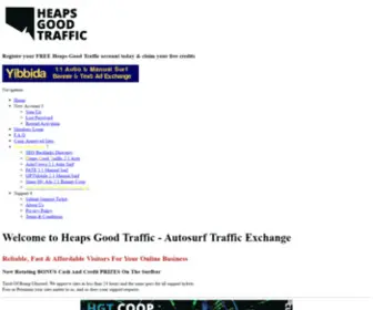 Heapsgoodtraffic.com(Auto Surf Traffic Exchange System) Screenshot