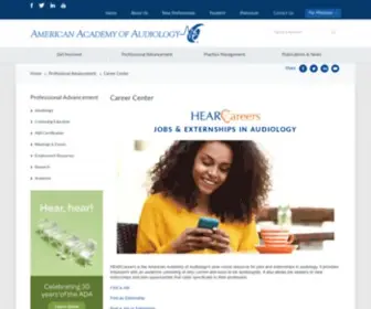 Hearcareers.org(American Academy of Audiology (AAA)) Screenshot