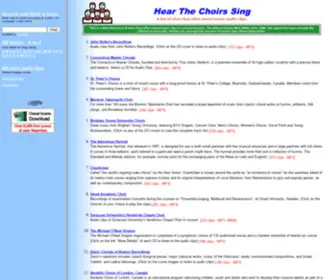 Hearchoirs.net(Hear The Choirs Sing) Screenshot
