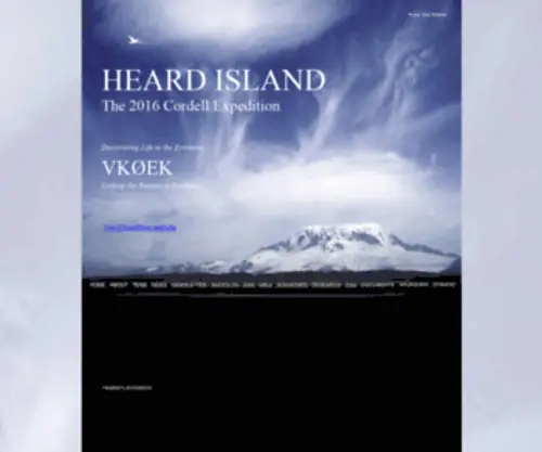 Heardisland.org(Heard Island Expedition HEARD ISLAND 2016) Screenshot