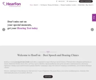 Hearfon.com(Hearing Aid Clinics in India) Screenshot