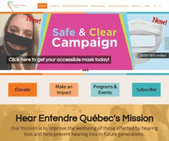 HearHear.org(Hear Entendre Québec) Screenshot