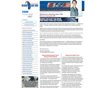 Hearingaids1000.com(Hearing Aid Information and Reviews) Screenshot