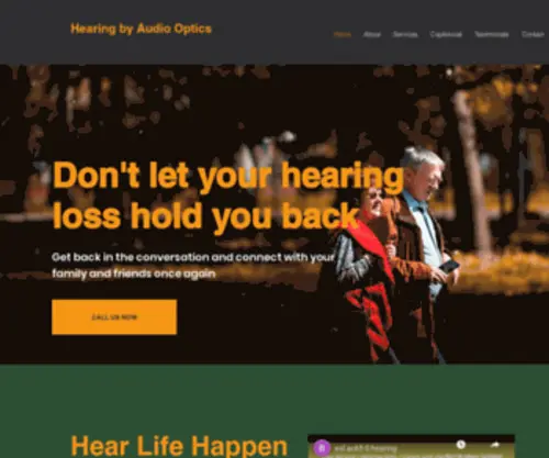 Hearingbyaudiooptics.com(Hearing) Screenshot