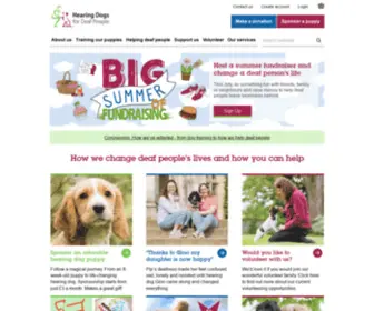 Hearingdogs.org.uk(Hearing Dogs for Deaf People) Screenshot
