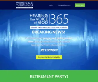 Hearinggod365.com(Hearing the Voice of God 365) Screenshot