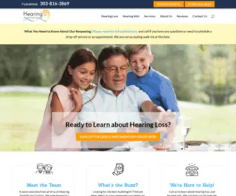 Hearinghealthcarecenters.com(Hearing Aids in 7 locations across the front range) Screenshot
