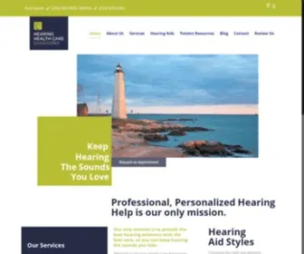 Hearinghealthcarect.com(Hearing Health Care Associates) Screenshot