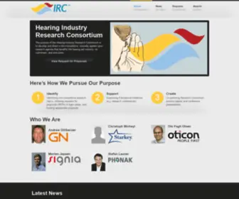 Hearingirc.com(Hearing Industry Research Consortium) Screenshot