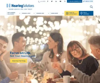 Hearingsolutions.ca(Professional Hearing Aid Fittings) Screenshot
