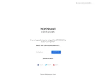 HearingVault.com(The premium domain name) Screenshot