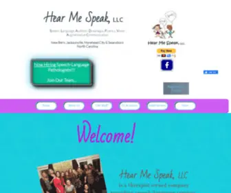 Hearmespeakllc.com(Hear Me Speak LLC) Screenshot