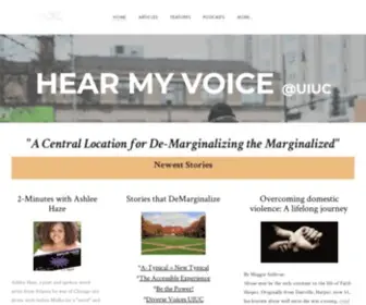 Hearmyvoiceonline.com(Journalism and Social Media Site) Screenshot