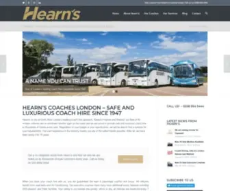 Hearns-Coaches.co.uk(Coach Hire in Harrow) Screenshot