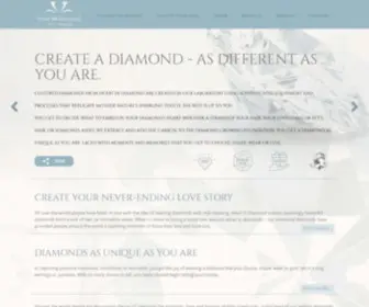 Heart-IN-Diamond.com(Memorial and Cremation Diamonds) Screenshot