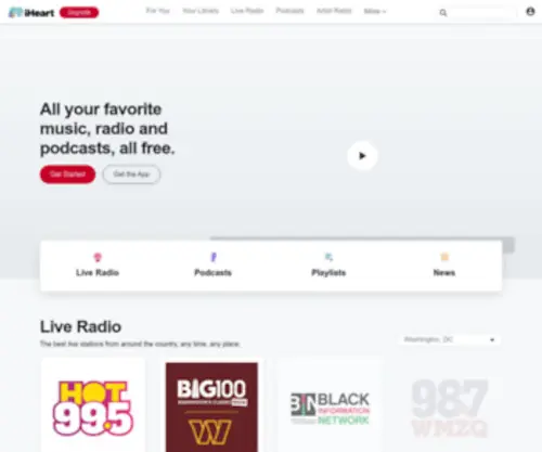Heart.com(Listen to the Best Podcasts & Shows Online) Screenshot