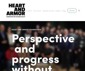 Heartandarmor.org(Heart And Armor Foundation) Screenshot