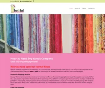 Heartandhand.com(Heart and Hand Dry Goods) Screenshot