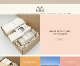 Heartandrosegiftmarket.com(Curated Gift Boxes) Screenshot