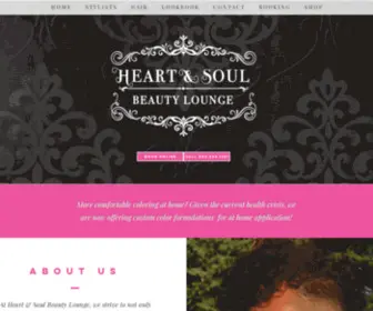 Heartandsoulbeautylounge.com(Heart & Soul Beauty Lounge) Screenshot