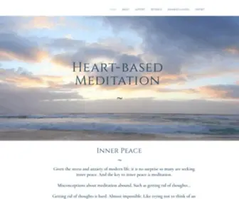 Heartbasedmeditation.com(Heart-based Meditation) Screenshot