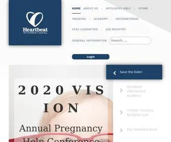 Heartbeatservices.org(Heartbeat International) Screenshot