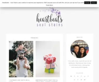 Heartbeatssoulstains.com(Raising kids & coping with tragedy) Screenshot